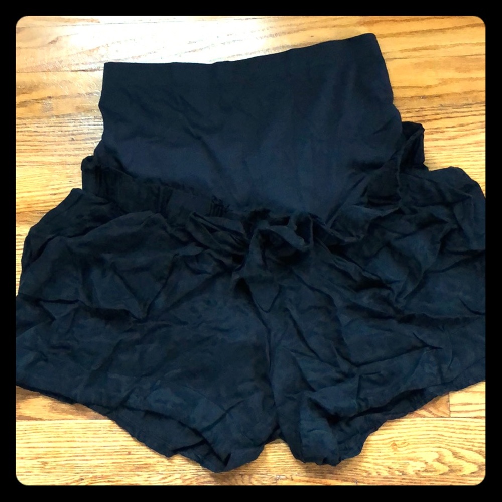 Black Maternity Shorts